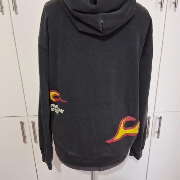 "Where Dreams Become Reality" Flames Hoodie Sweatshirt UNISEX LARGE - Picture 4 of 6